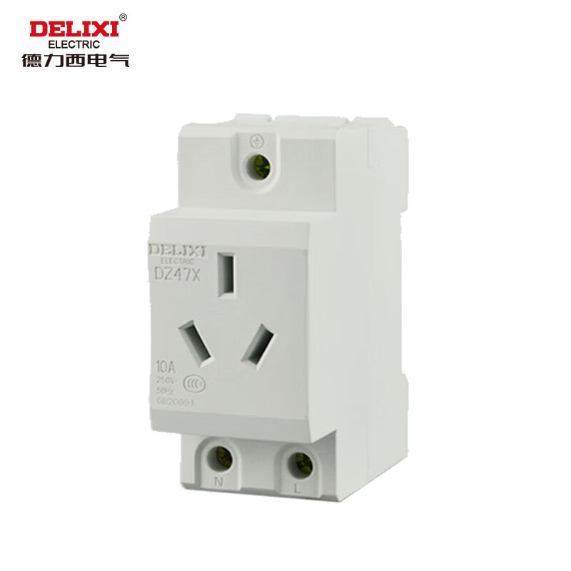Delixi Electric DZ47X310 rail socket DZ47X socket three plug 10A