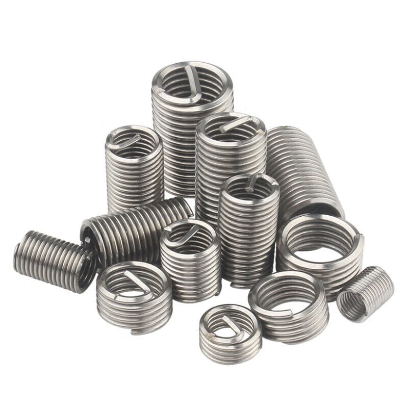 Winstein 304 Stainless Steel Threaded Insert (with tail) M8*3D (10 pieces) DIN8140 Thread Protection Insert Steel Wire Thread Insert WSX226