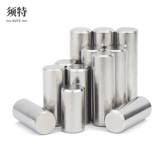 XUTE 304 Stainless Steel Pins, Cylindrical Pins, Locating Pins, Fixing Pins, Solid Pins φ2*8 (100 pieces)