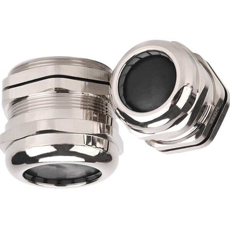 Deyu Products - Waterproof Metal Cable Connector, Nickel-plated Brass Cable Connector Gland, Unit: Piece, M8×1 (2.55)