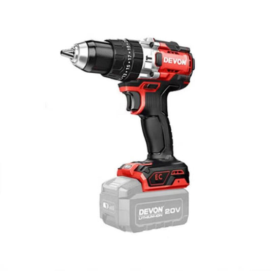 DEVON20V Lithium Brushless Drill 160Nm Deputy Handle Color Box 5201-Li-20 Bare Metal