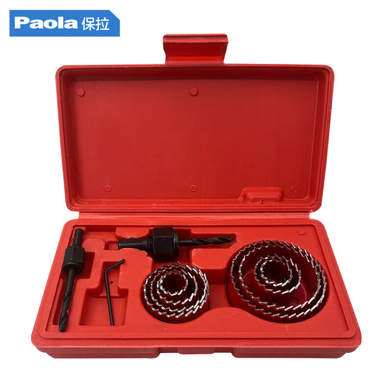 Paola 19-64mm woodworking hole saw set