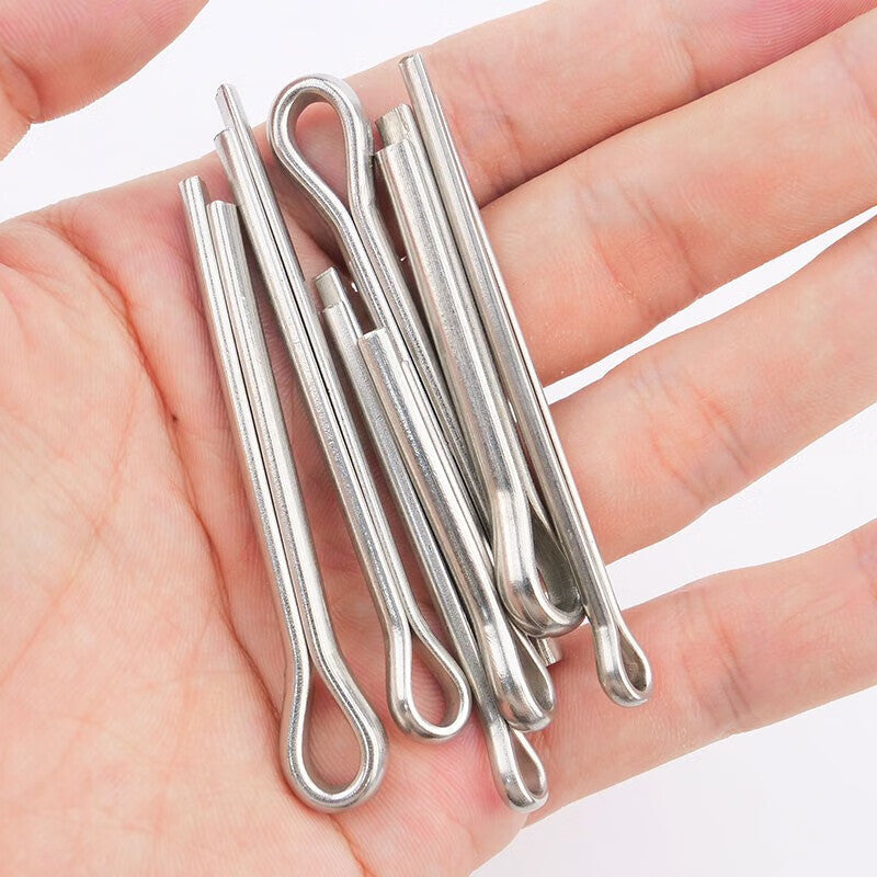 Bingyu 304 Stainless Steel Cotter Pins, Hairpins, U-Shaped Pins, GB91 Steel Pins, 304 Stainless Steel Cotter Pins, M6.3*60 (50 pieces) bx-17