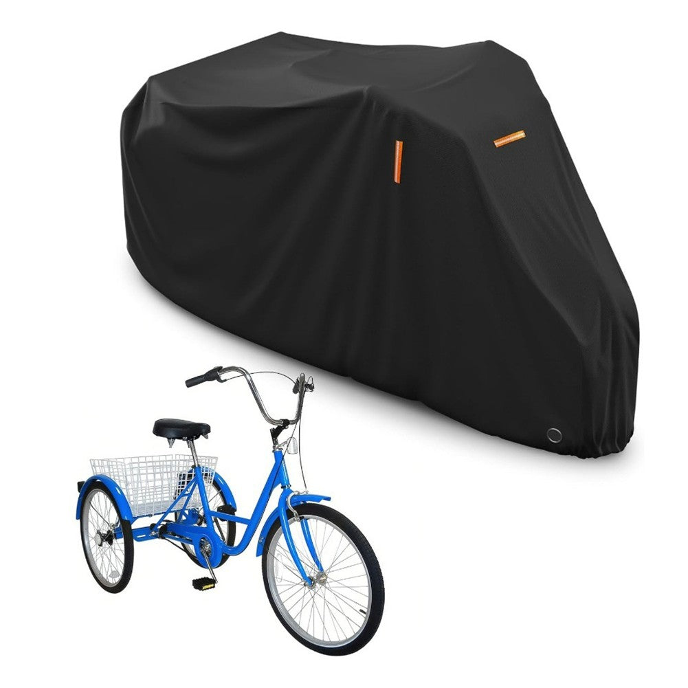 Adult Tricycle Cover Waterproof Outdoor Storage with Reflective Strips 75x30x44
