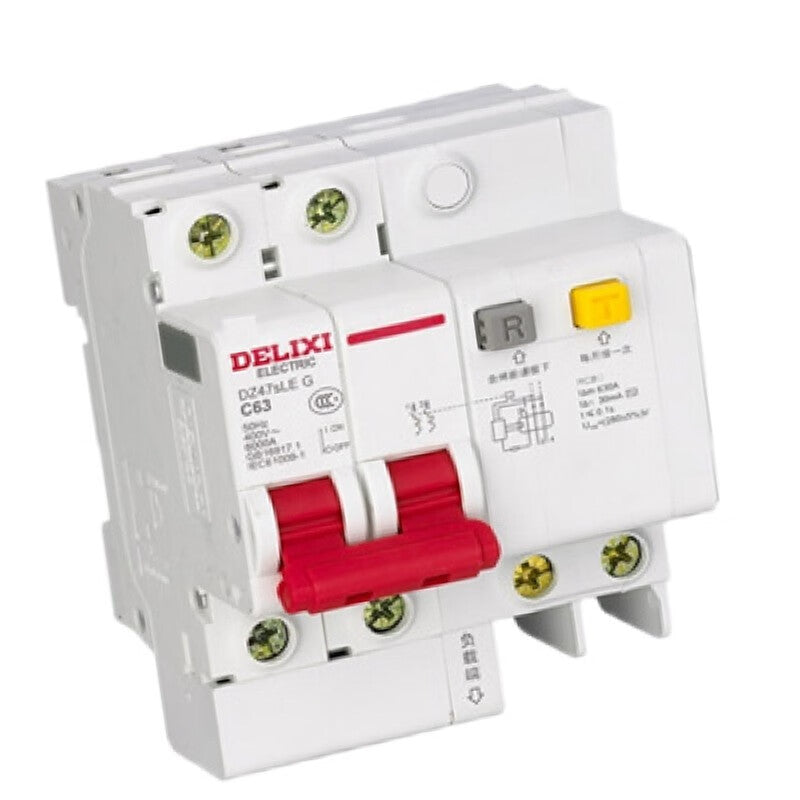 Delixi small leakage protector DZ47sLE 2P C type 20A DZ47SLEN2C20 Unit: individual