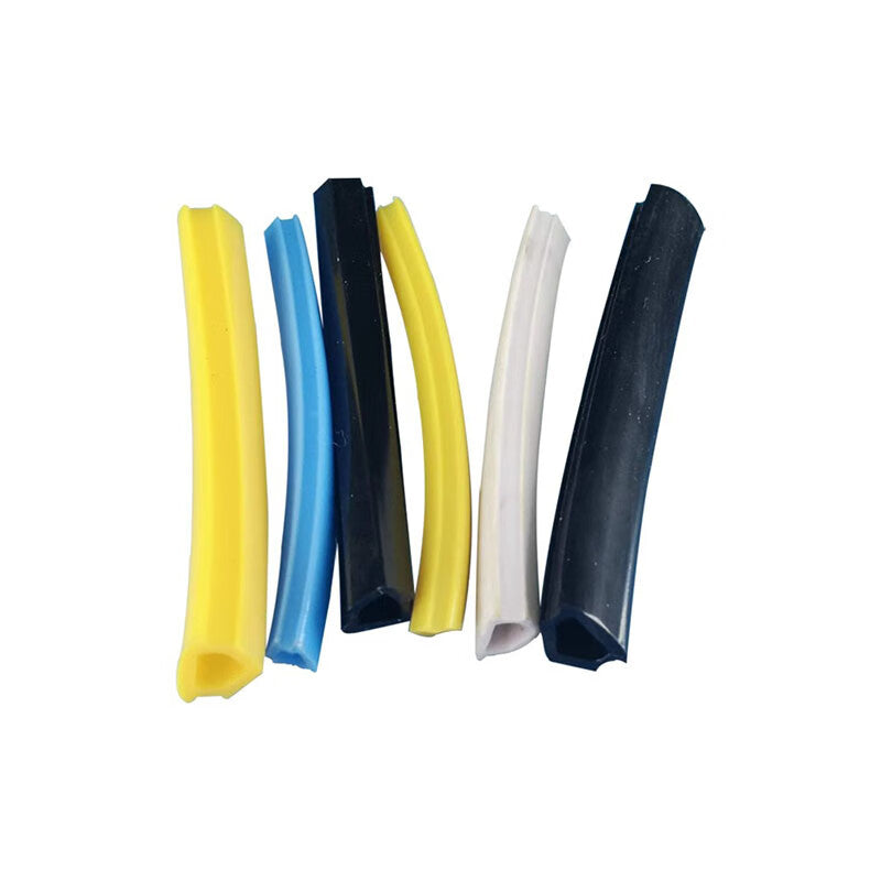 Yonghao Yinghong Aluminum Profile Sealing Strips, Industrial Soft PVC Flat Sealing Channel Strips (Customizable), European Standard 30/40 Type, 8mm, Light Gray, 100m per Roll. Price per Roll.