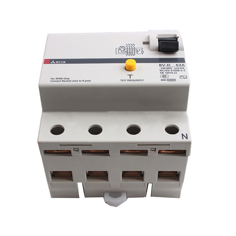 Mitsubishi Electric 63A 4P Miniature Circuit Breaker, 30mA, 6kA