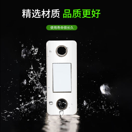 Zhuyu No-Drill Invisible Door Stopper, Slim Magnetic Door Stopper for Drawers, Wardrobes, and Sliding Doors, Silver, Price as a Set
