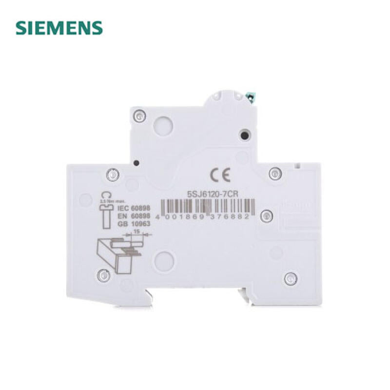 Siemens small circuit breaker green series 20A 1P C 6kA; 5SJ6-C20-1P
