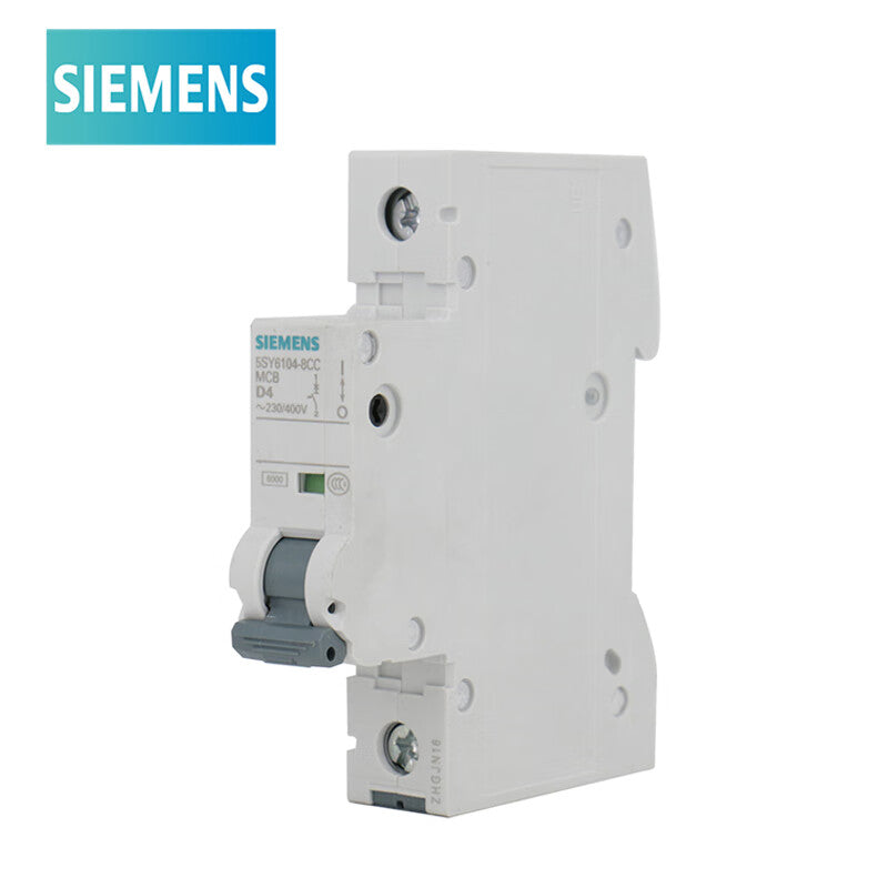 Siemens 5SY6104-8CC Circuit Breaker D Type 4A 1P 6KA