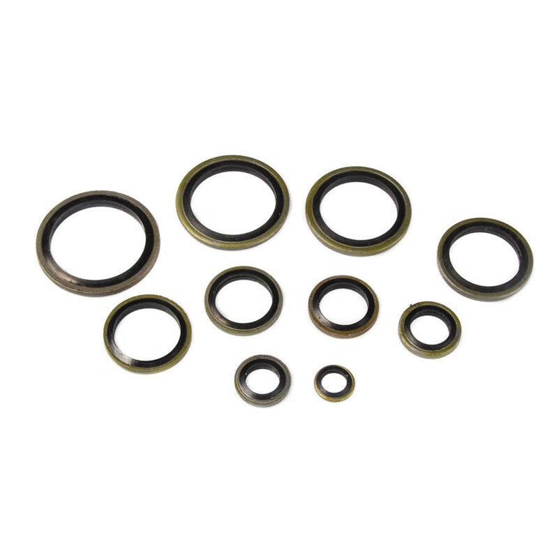 Deqi high-pressure oil pipe combination gasket, nitrile sealing gasket, 6-30 nitrile carbon steel set