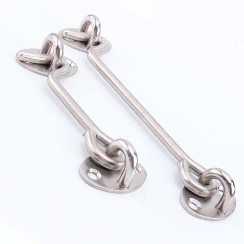 Deqi Stainless Steel Door and Window Hooks, Wind Hooks, Tie Hooks, 8-inch