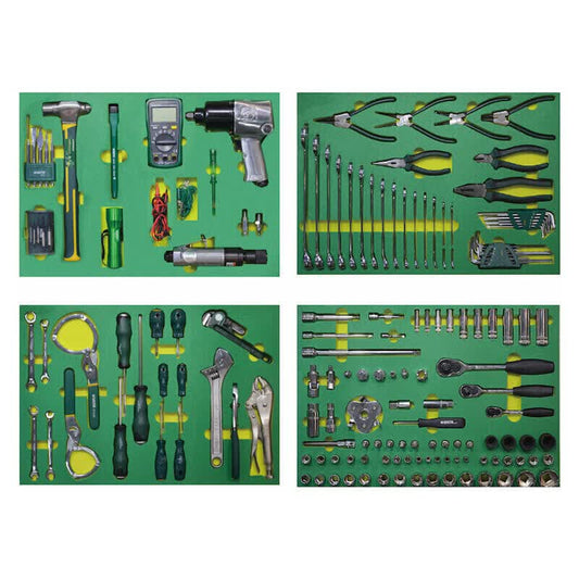 SATA 121-piece universal automotive repair tool holder set; 09922