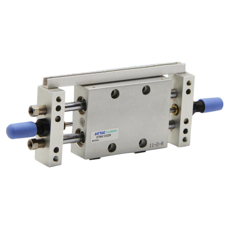 AirTAC Slide Cylinder, Plate-Fixed Type, Double-Acting, with Magnetic Ring; STWA10X25S