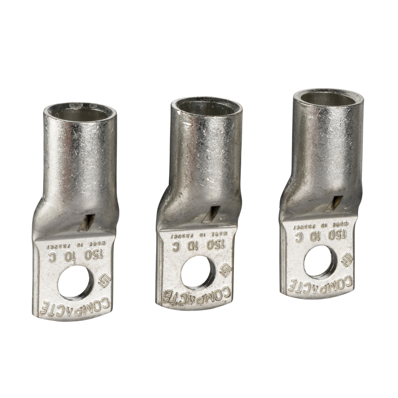 Schneider Electric Circuit Breaker Copper Cable Lugs Set, 3 pcs