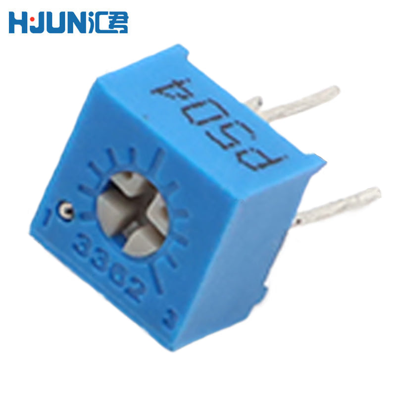 Huijun 3362P Adjustable Precision Potentiometer, 500K (504), 10 units.
