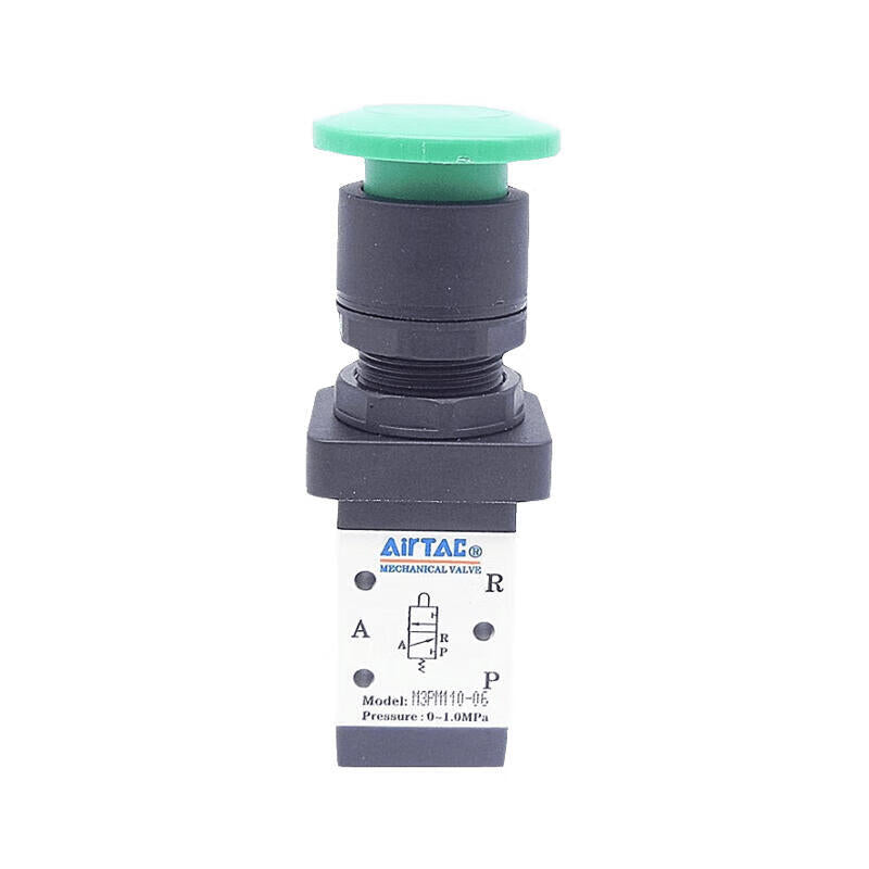 AirTAC Mushroom Head Push Button Manual Valve (1/8); M3PM21006G