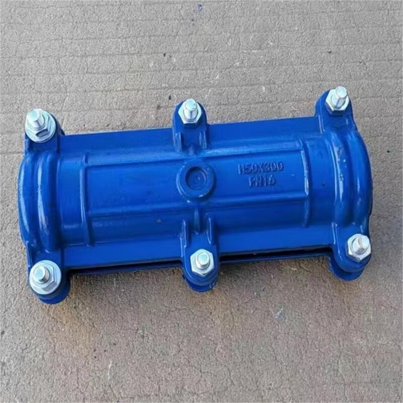 Qizhou Half-Joint Repair and Leak-Stopping Device for Cast Iron and PE Pipes, Leak Repair Clamps, Water Pipe Leak-Stopping Device DN100*500 [Iron Pipe Outer Diameter 114]