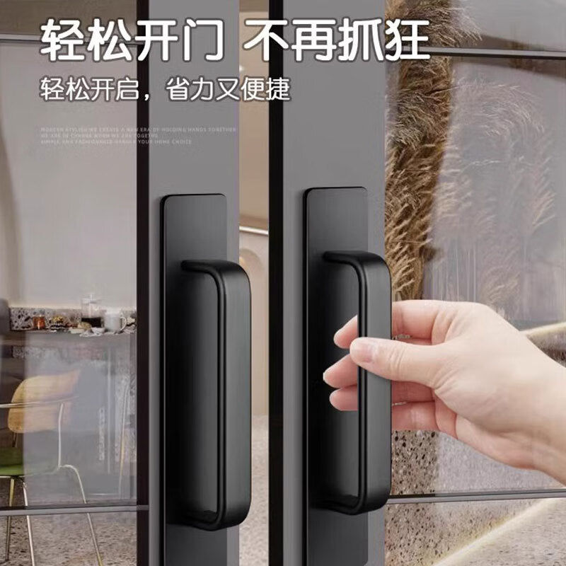 Dajujiang door handles, no drilling required, surface-mounted sliding door handles, room door handles, wooden door handles, aluminum alloy handles, glass bathroom door handles.