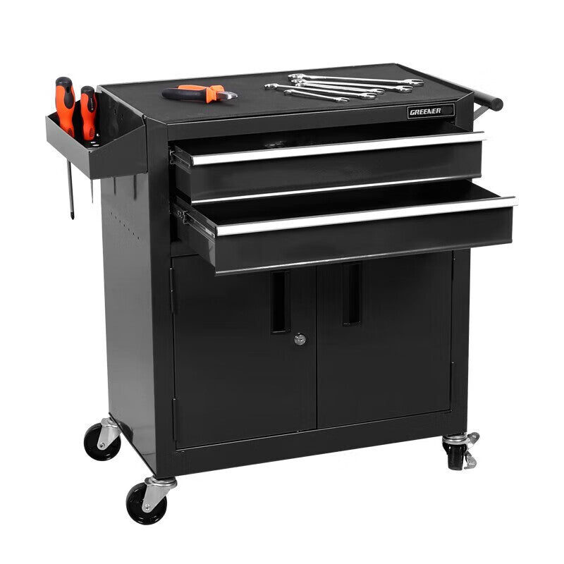 Greener Tool Cart Tool Cabinet Auto Repair Workshop Mobile Maintenance Metal Box Drawer Multi-Function Tattoo Workbench Greener