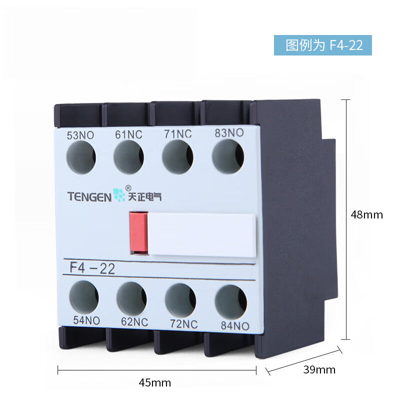 Tianzheng Electrical AC contactor auxiliary contact F4 series F4-22
