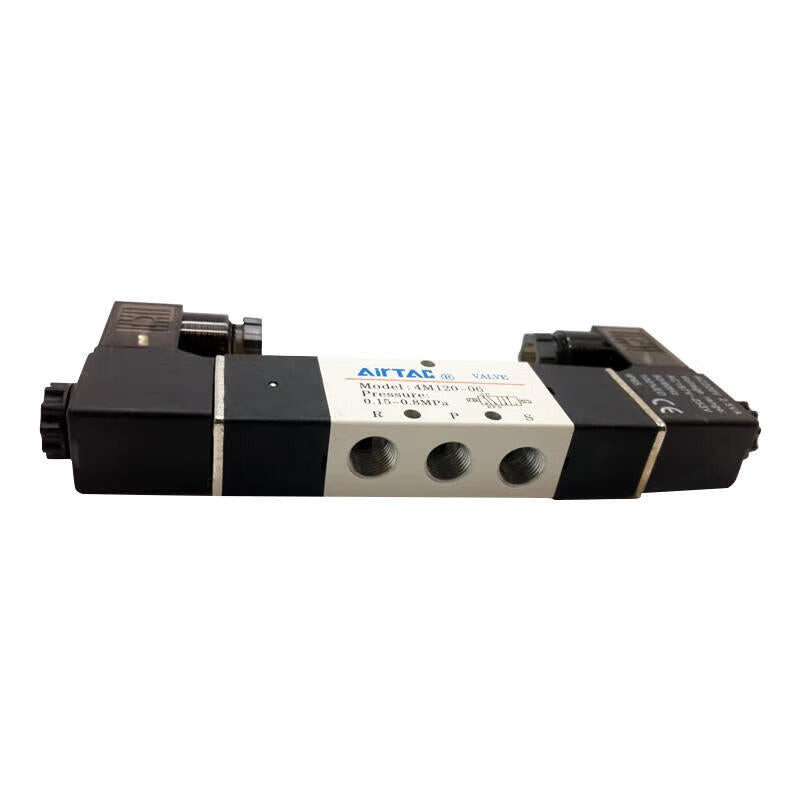 AirTAC NAMUR specification internal pilot solenoid valve, 2-position 5-way, double solenoid, DIN socket type; 4M12006B