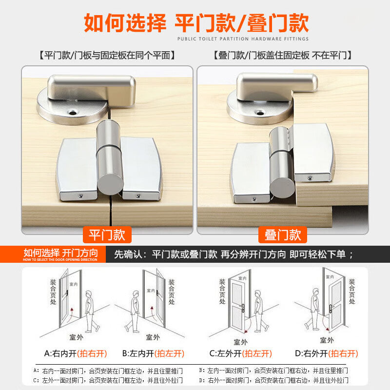 Shanhe Industrial Products Public Restroom Stainless Steel Partition Hardware Accessories - Support Legs - 10cm [Pack of 4]
