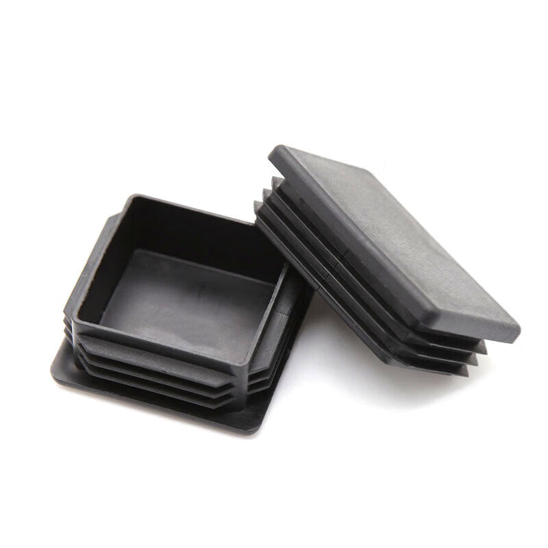 Bingyu Table and Chair Leg Pads and Covers, Plastic Square Tube with Stainless Steel Inner Plug, Square Plug 50*100mm (20 pieces/pack) BH-546