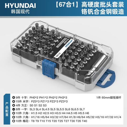 HYUNDAI Precision Screwdriver Set - Professional Repair and Disassembly Tools for Mobile Phones, Computers, and Laptops - Dust Removal and Household Small Screwdrivers
