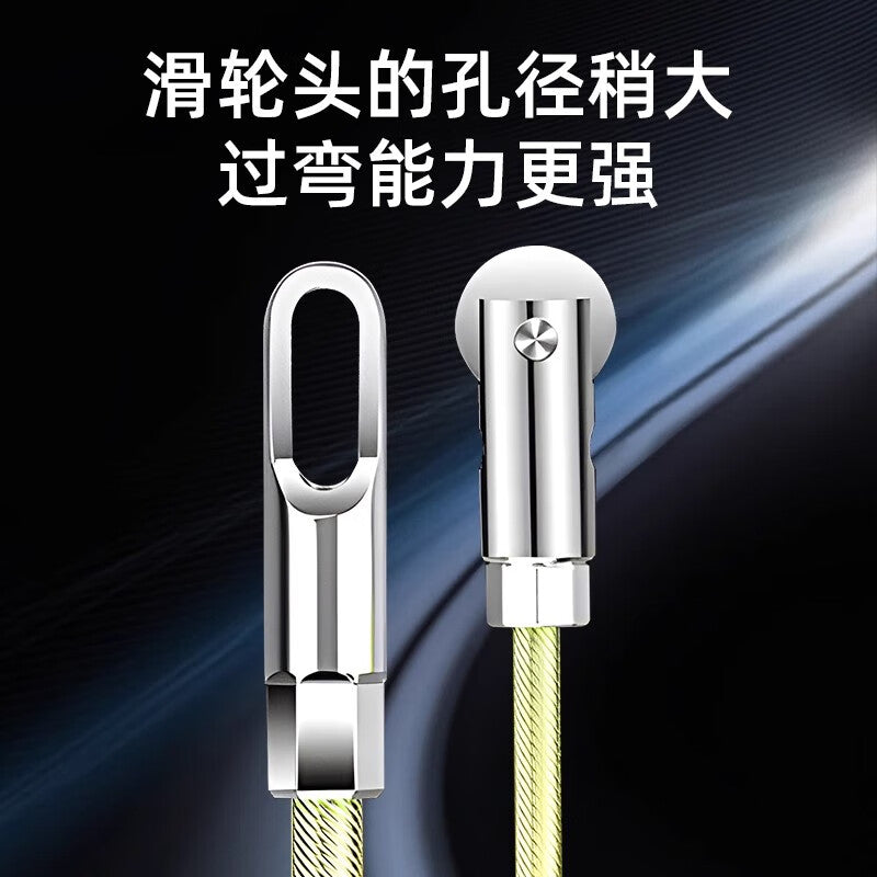 Meipai's new spring-loaded wire threader, electrician's wire threader, network cable threader, steel wire guide.