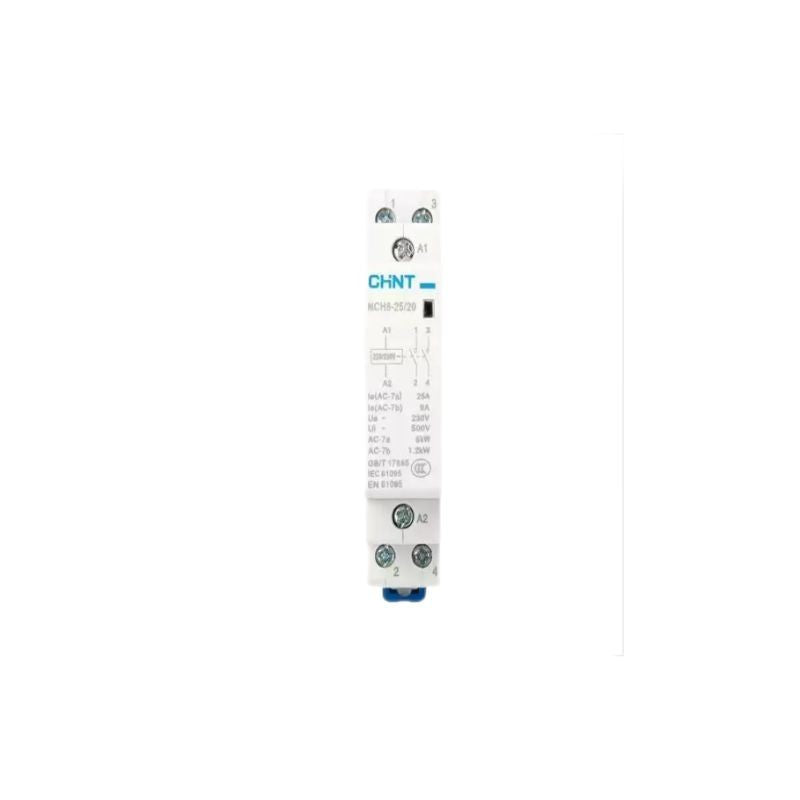 Chint (CHNT) small rail-type single-phase AC contactor NCH8-25/20 220/230V two normally open
