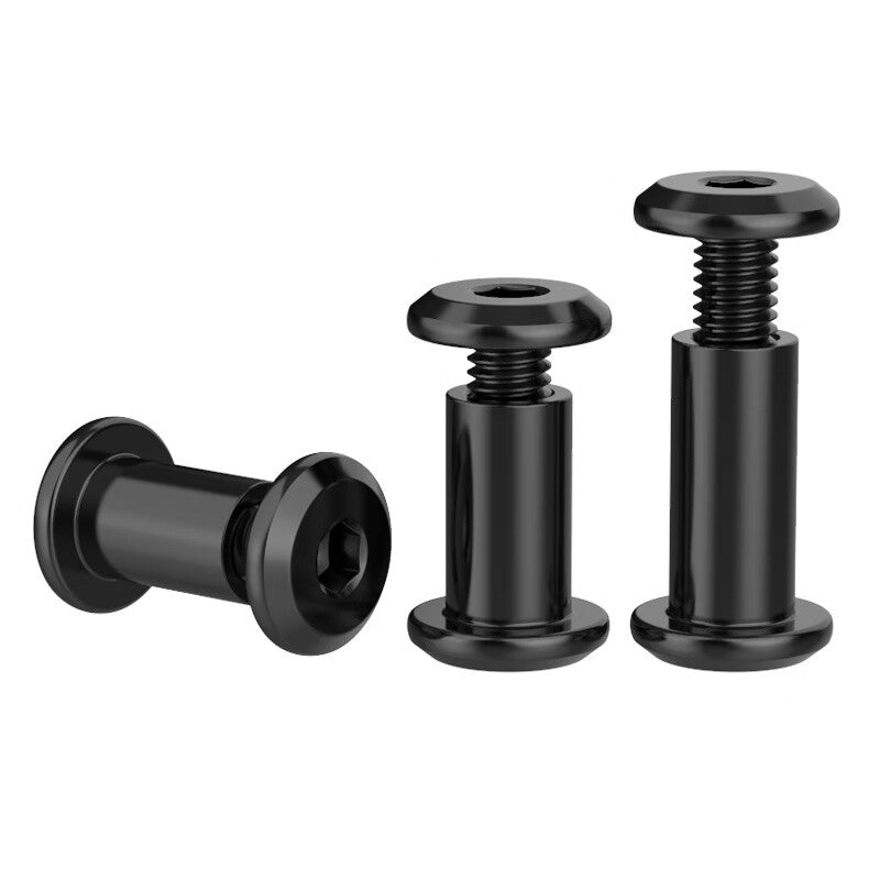 Beihaoting Industrial 304 Stainless Steel Black Socket Head Screws, Chamfered Hex Socket Head Locking Screws, Butt Rivets M4*15, Rod Diameter 5 (100 sets)