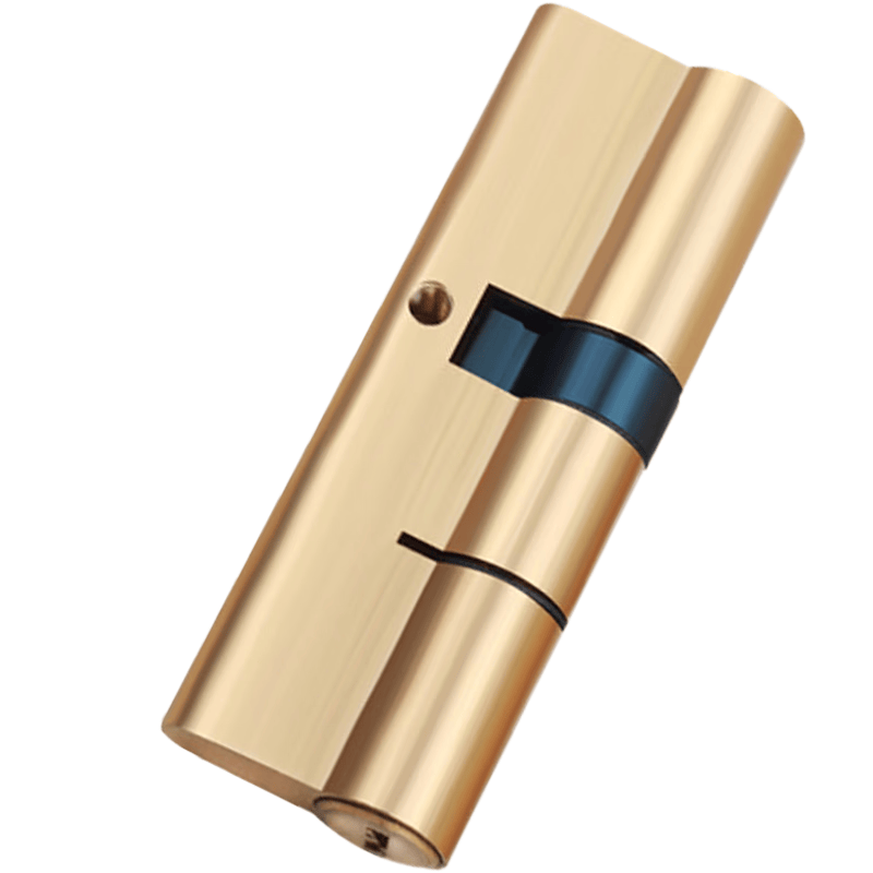 Deqi AB lock cylinder, copper anti-theft door lock cylinder, old-style double-sided universal anti-pry pin AB lock cylinder for main entrance doors, 115 off-center core (32.5+82.5).