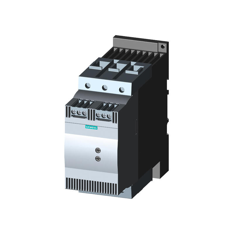Siemens soft starter S3 106A, 55kW/400V, 200-480VAC, 24VAC/DC screw terminal; 3RW30471BB04