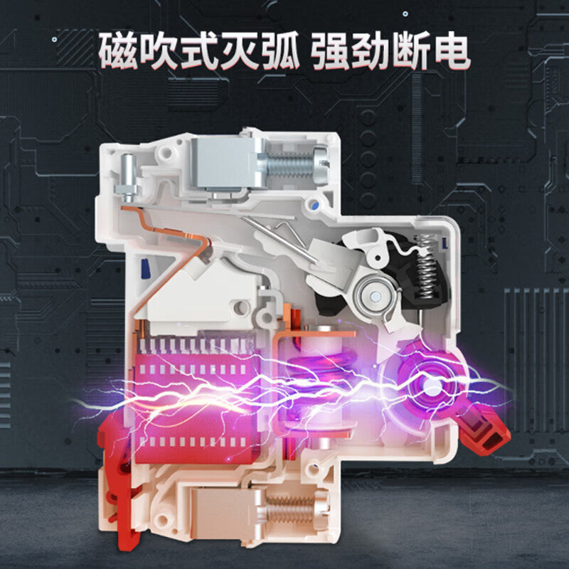 Delixi electrical air switch small circuit breaker switch main switch DZ47s D type 2P 63A