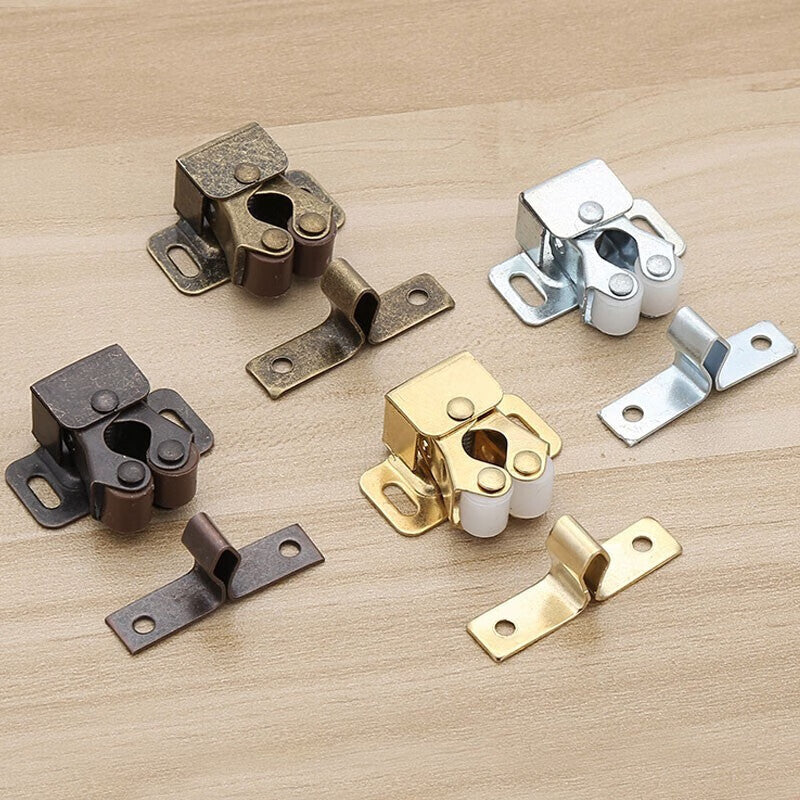 Deyu Crafts Products - Door Stoppers for Cabinets, Flat Bottom, Gold, 10pcs/with Screws