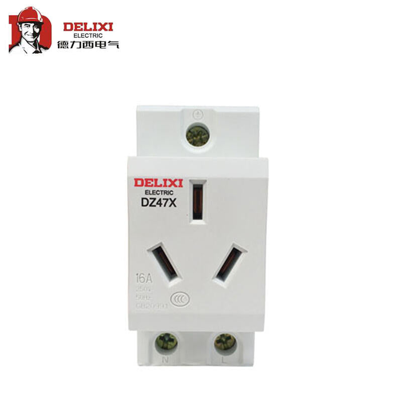 Delixi Electric modular socket; DZ47X single-phase two-pole with grounding 16A