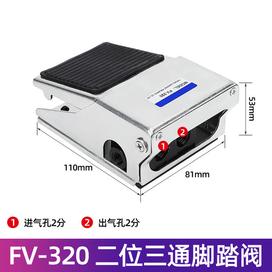 Aomeng Pneumatic Foot Switch Cylinder Controlled Reversing and Air Switching Valve FV320