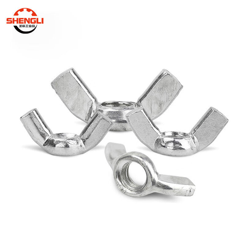 Saint-Galvanized wing nuts, horn nuts, hand-tightening wing nuts, M5 [100 pieces]