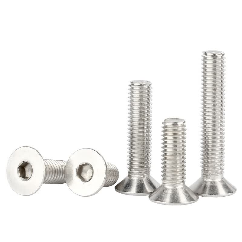 Bocai 304 Stainless Steel Flat Head Socket Screws, Extended Flat Cup Small Screws M10x80 (10 pieces/pack)