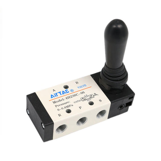 AirTAC 3-position 5-way manual valve; 4H230C06