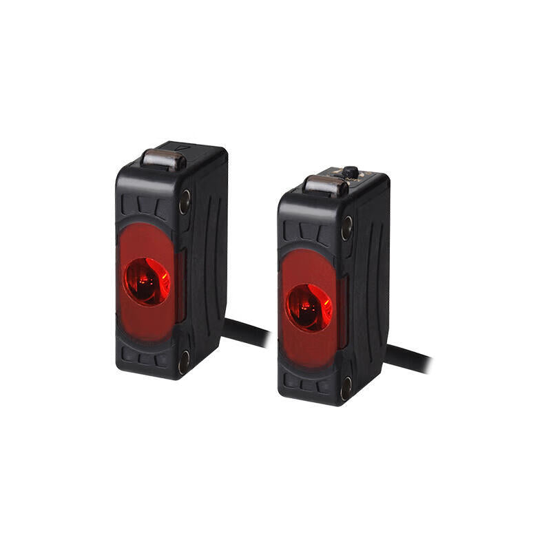 Autonics long-distance photoelectric sensor, through-beam type, detection distance 10m, DC12-24V, PNP, cable 2m, ON when light enters/ON when light is blocked; BJ10M-TDT-P