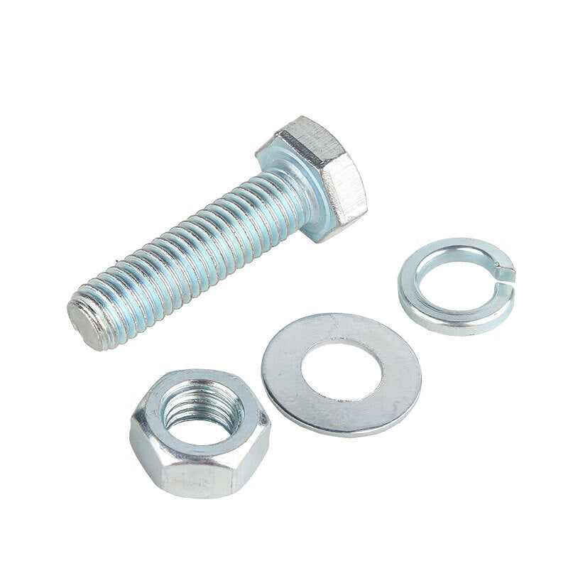 Kaihe 8.8 grade galvanized high-strength external hex bolt and nut set, M10*60 (10 sets)