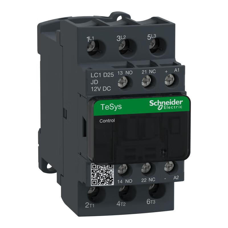 Schneider Electric TeSys D Series 25A AC Contactor with DC Coil