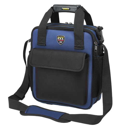 FASITE electrician tool bag - waterproof, one-shoulder messenger, repair canvas, wear-resistant, small blue