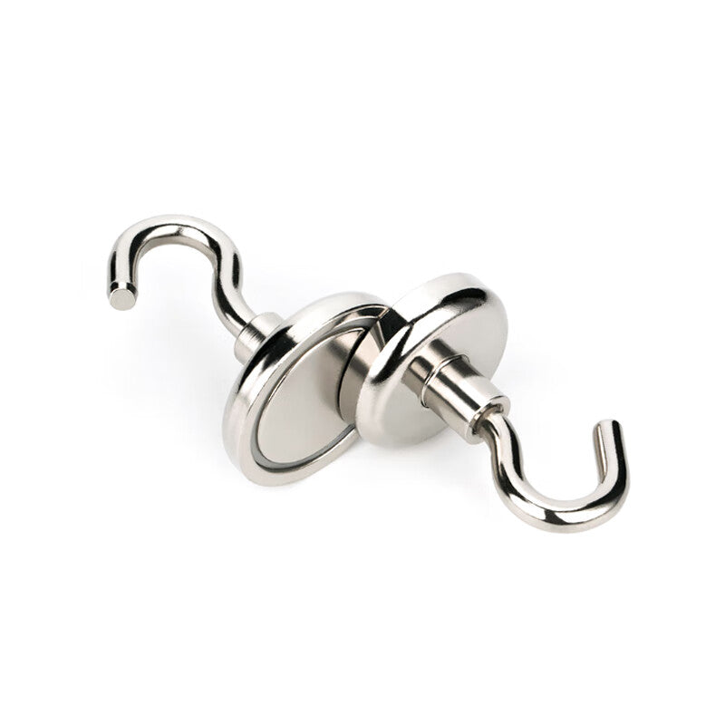 Deqi Strong Magnetic Hook, Magnetic Fixing Hook, Metal Magnetic Hook, Strong Magnetic Suction Cup Hook, Rotary Hook, Rotary Hook SNG25 (17kg Pulling Force)