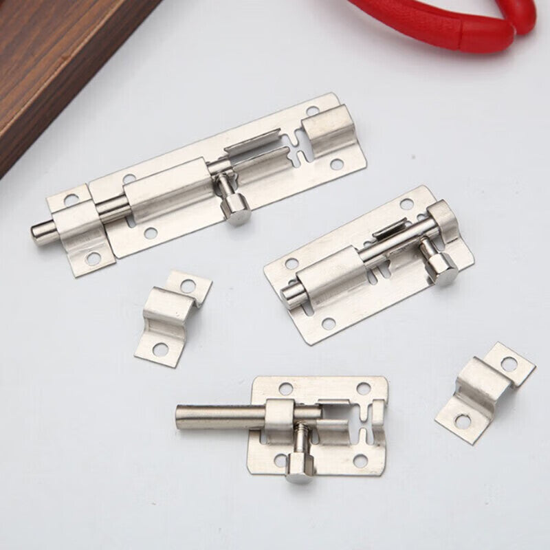 Kingold KCx-22 Stainless Steel Thickened Door Bolt/Locker with Hexagonal Head Handle and Screws, 3-inch (5 pieces)