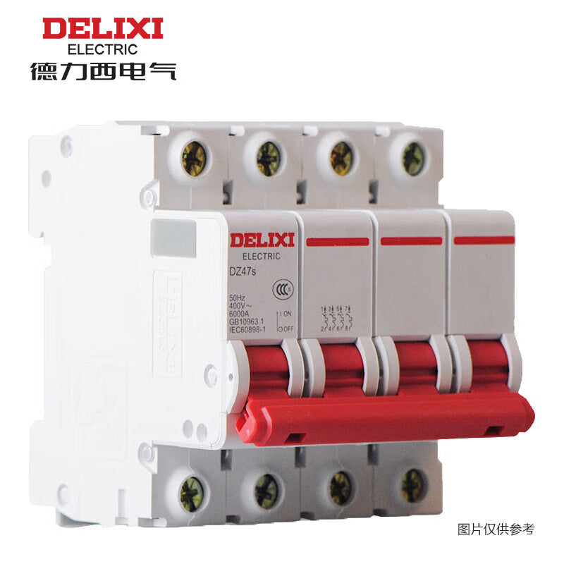 Delixi DZ47s 4P D 20A 6KA 400VAC DZ47SN4D20 miniature circuit breaker