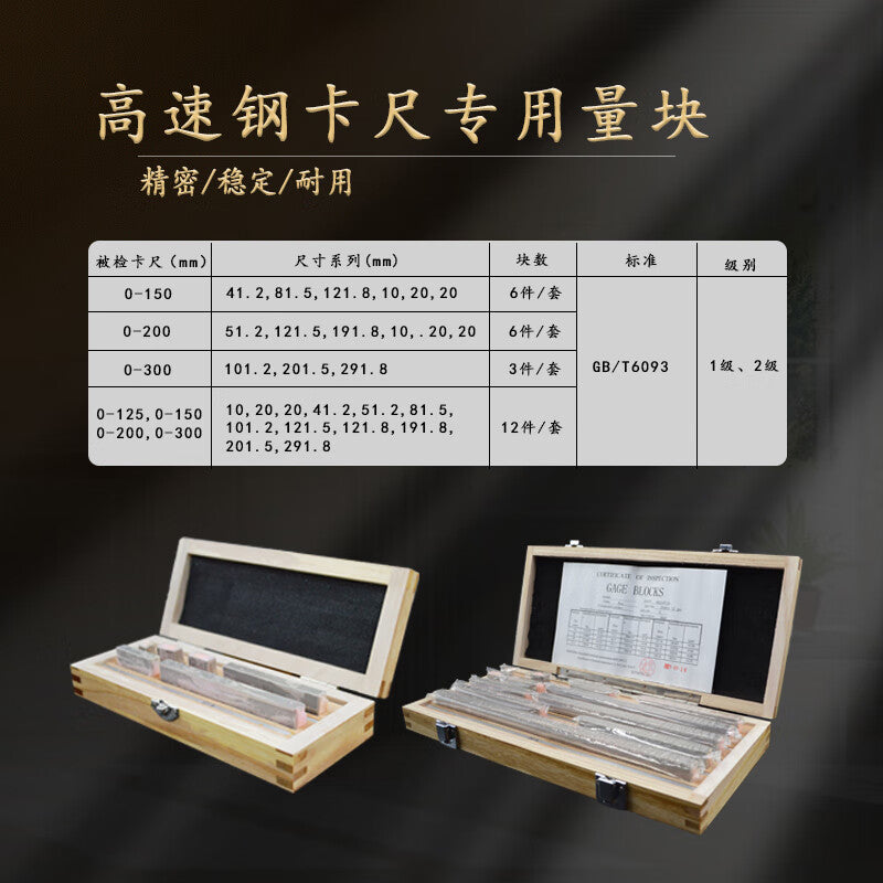 Mitz High Speed Steel Gauge Block Set - Caliper, Micrometer, Gauge Block Calibration, Step Gauge, Stainless Steel Block Gauge, High Precision Standard Block, 38-piece set - Grade 0