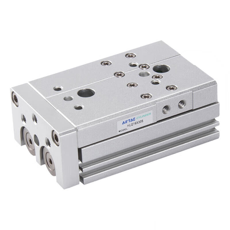 AirTAC dual-axis precision slide cylinder, standard circulating ball bearing, double acting, with magnetic ring; HLQ16X30S